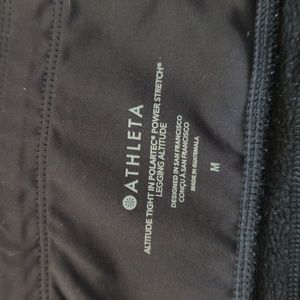 Athleta Altitude Tight in Polartec Power Stretch medium black
